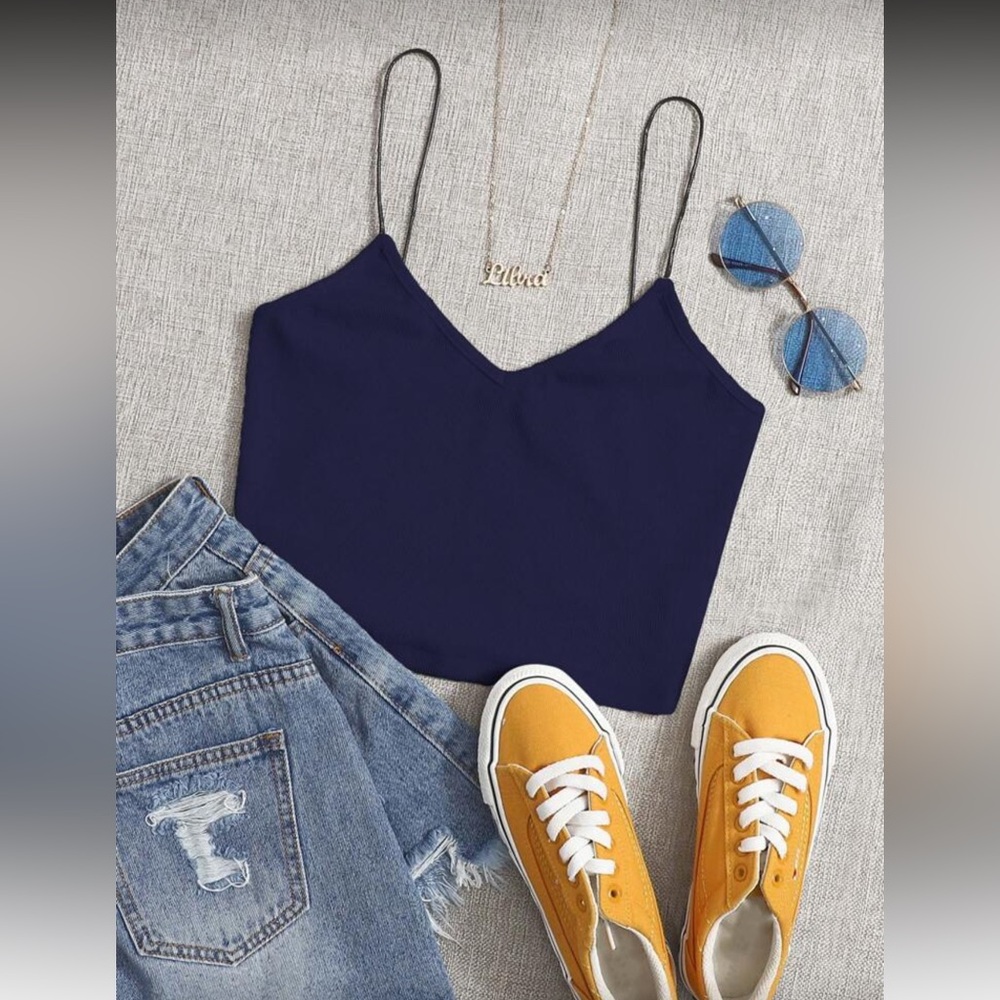 Navy Blue Cami Top
